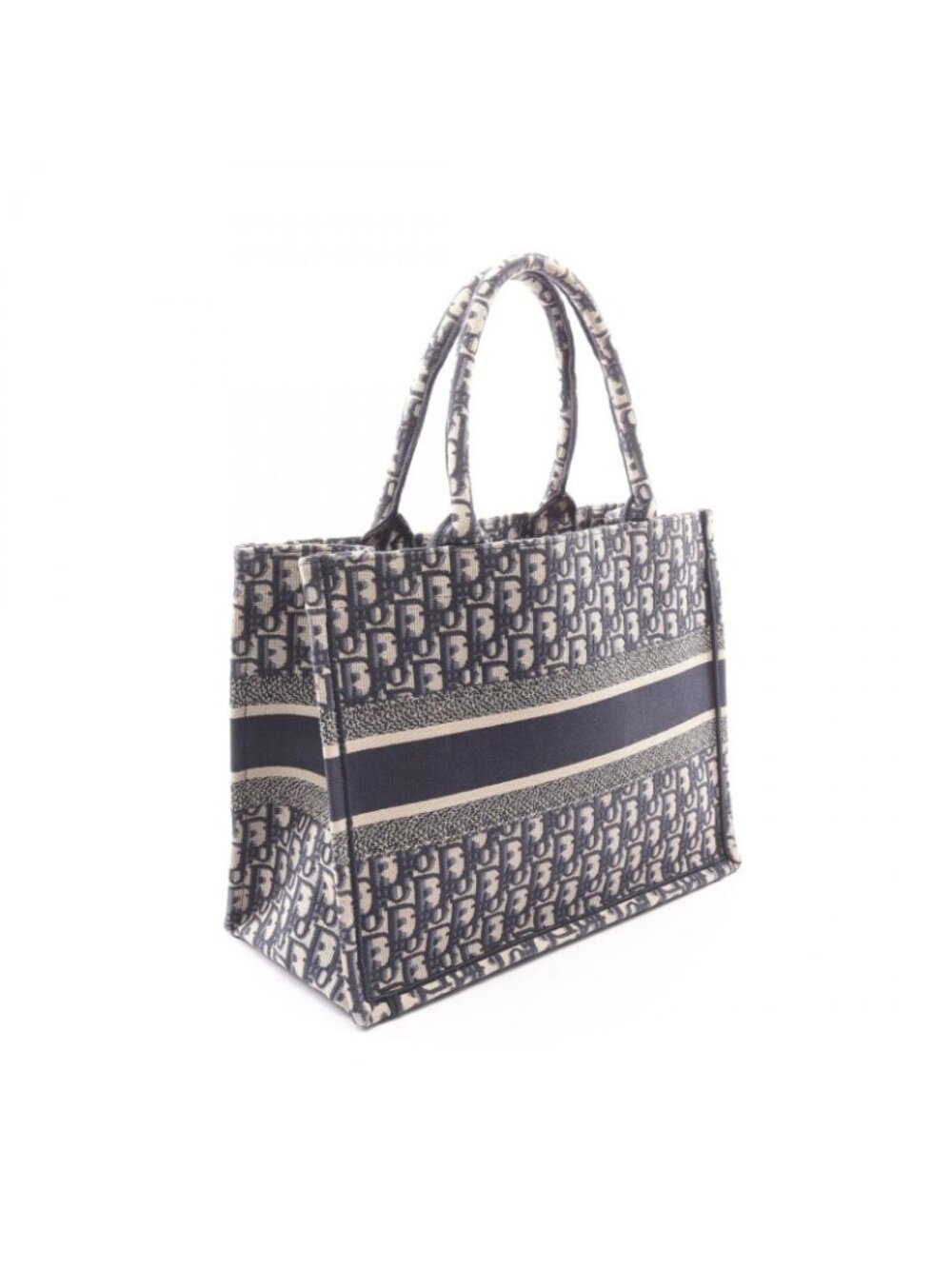 Dior Tote Book Navy Canvas - Picture 2 of 8